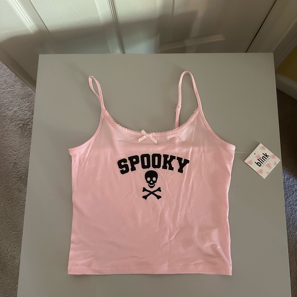 Halloween cropped pajama cami